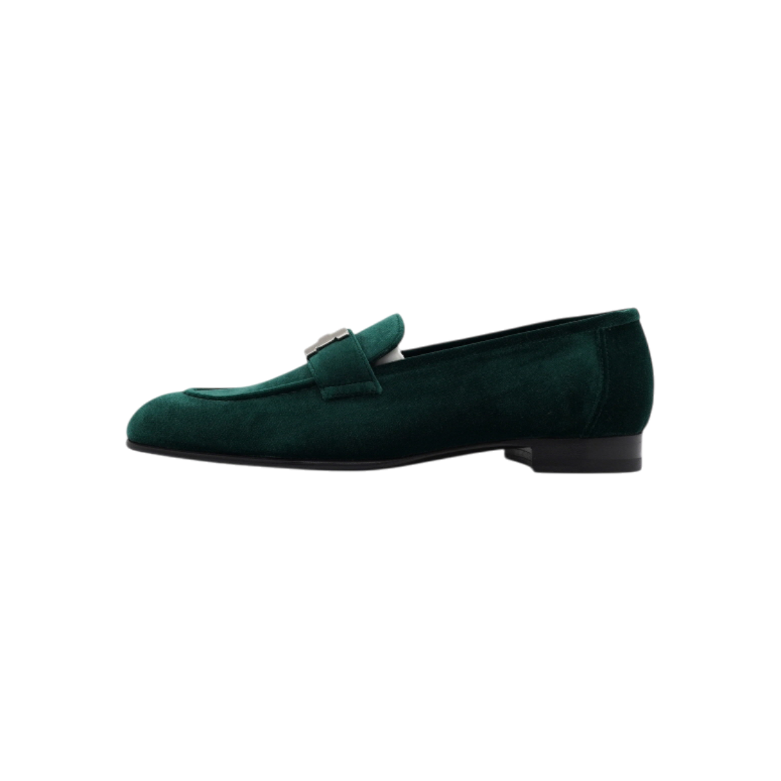 ITDTQQCWSLTR Hermes H232135Z Green Velvet H Logo Paris Loafers