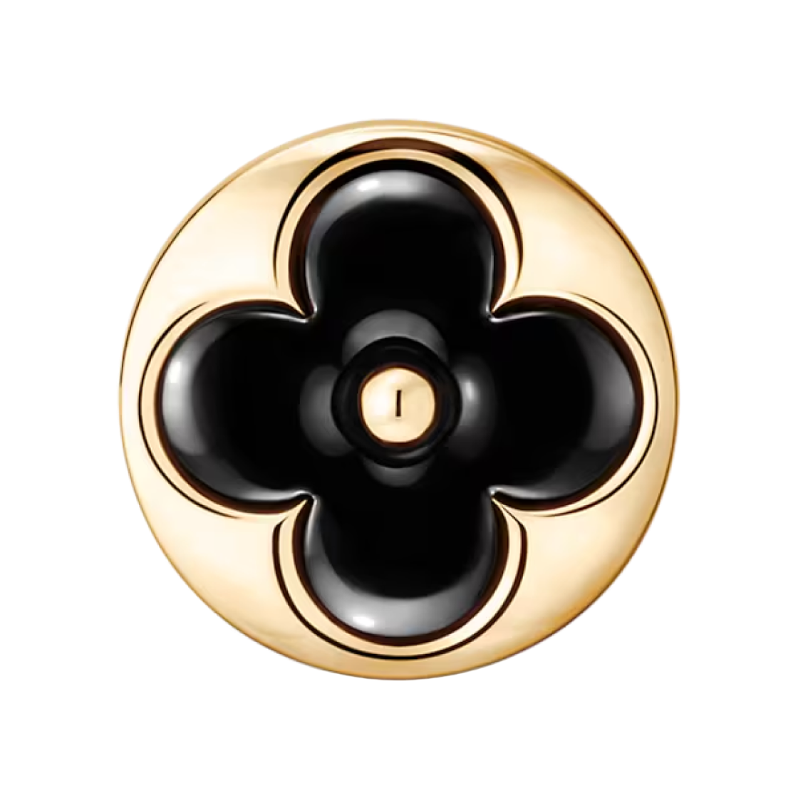 Q16640 (W) Louis Vuitton Color Blossom BB Sun Ear Stud Per Unit Yellow Gold Onyx