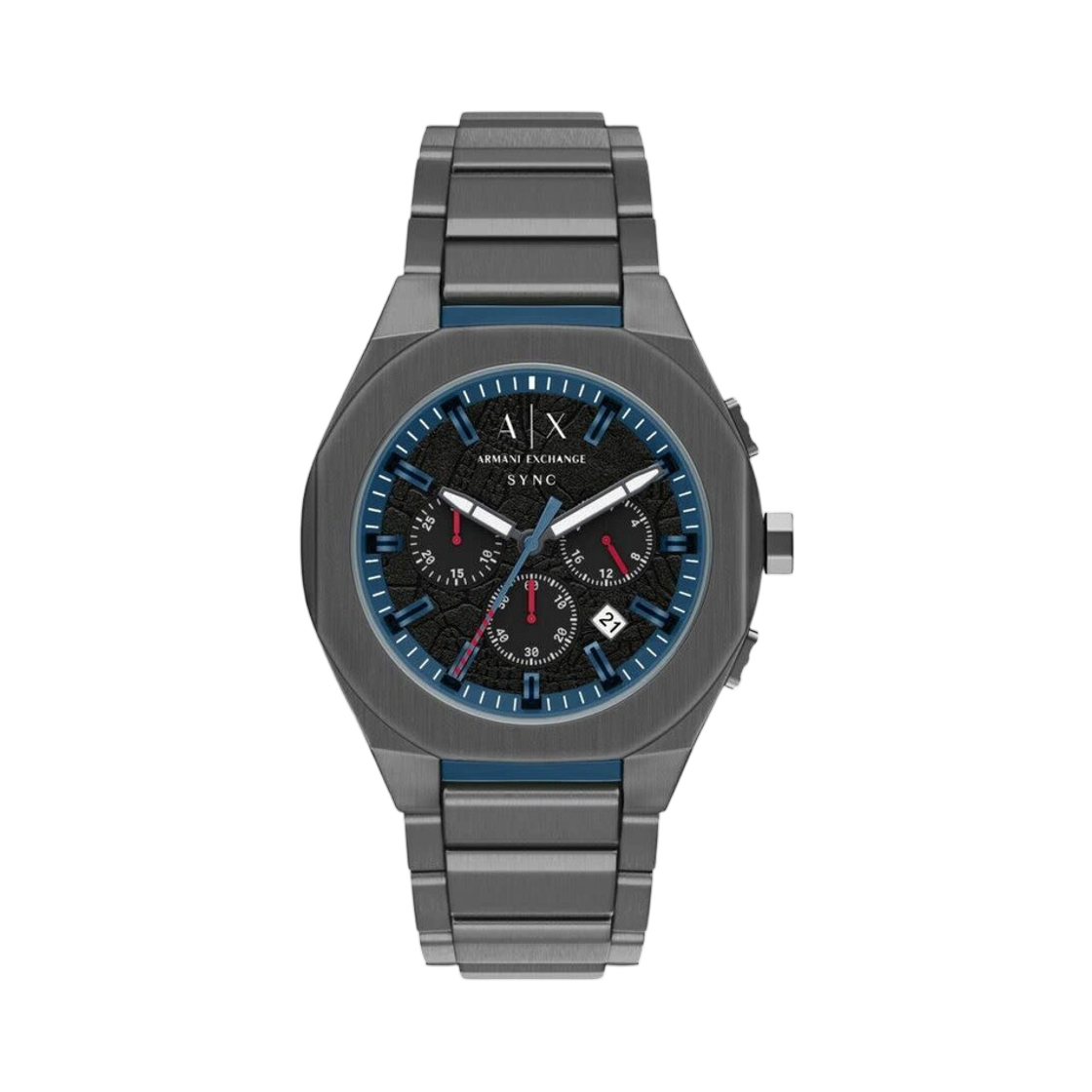 아르마니 익스체인지 싱크 44mm 블랙 그레이(Armani Exchange Sync 44mm Black Grey)