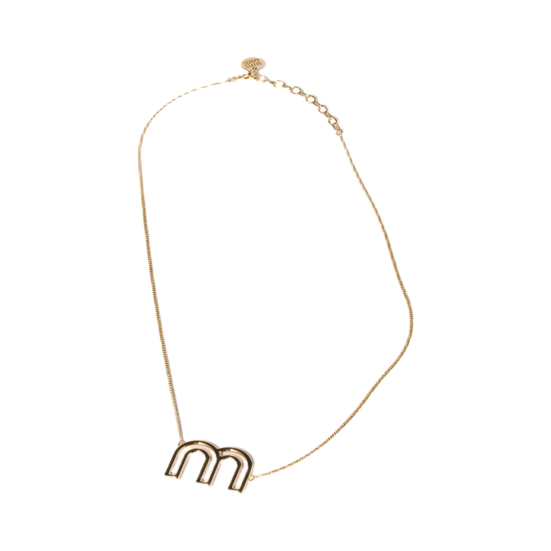 5IC354-2G9S-F0056 Miu Miu Metal Necklace Gold