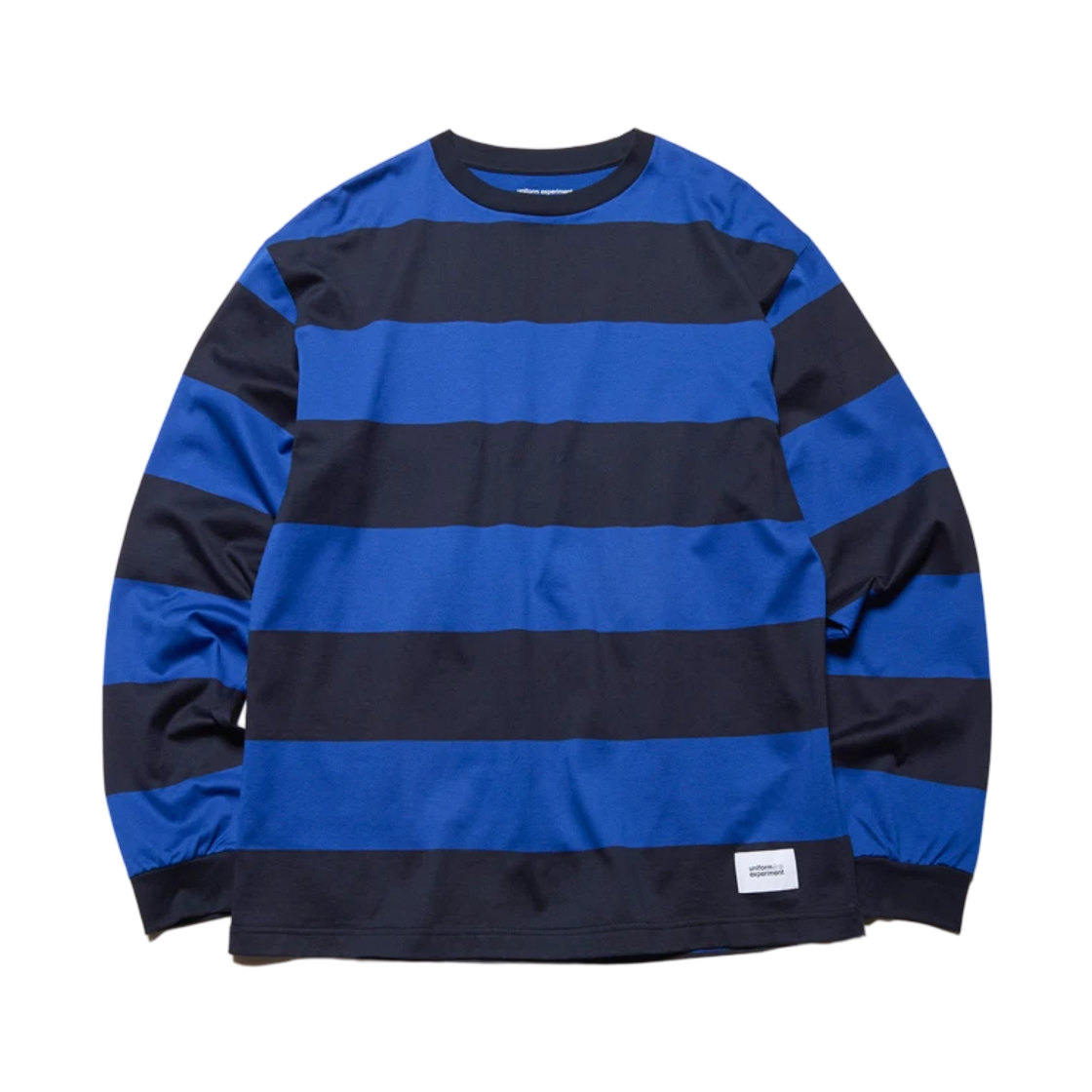 유니폼 익스페리먼트 보더 롱슬리브 티셔츠 블루(Uniform Experiment Border L/S Tee Blue)
