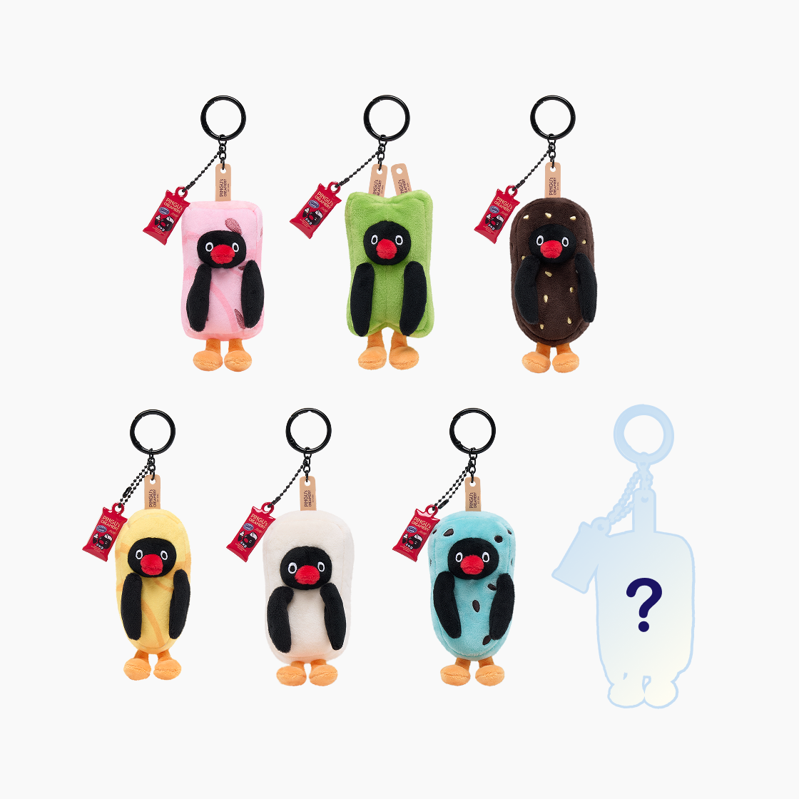 핑구 크리머리 아이스바 블라인드 키링 (1개입)(PINGU' CREAMERY Ice Bar Blind Keyring (1 Blind Box))