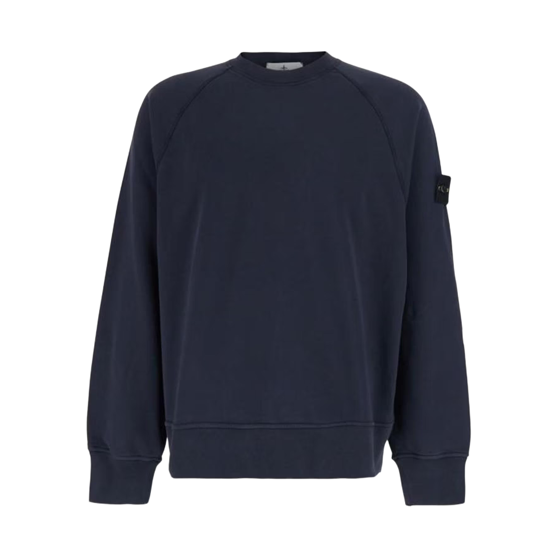 L2S156100008 S0051 V002A [25% 쿠폰] Stone Island 6100008 Organic Cotton Fleece Oversized-Fit Crewneck Sweatshirt with Raglan Sleeves Navy - 26FW