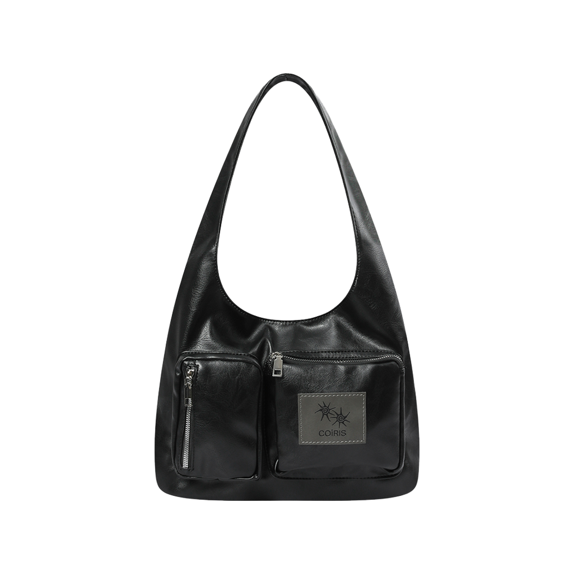 C-P00000IS Coiris Renik Multi Pocket Shoulder Bag Black