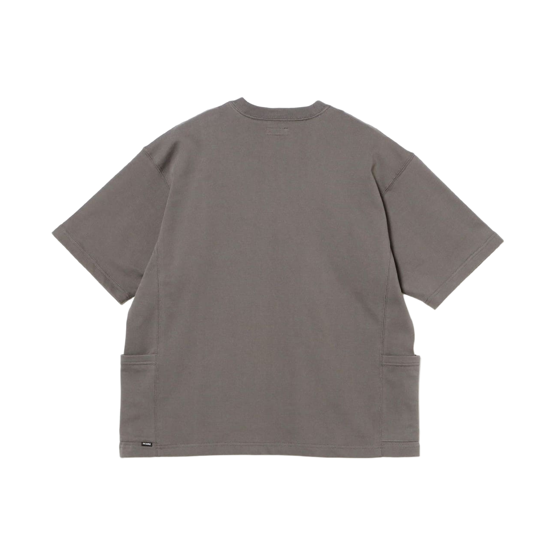 빔즈 와이드 핏 사이드 포켓 티셔츠 차콜 그레이(Beams Wide Fit Side Pocket T-Shirt Charcoal Grey) - 2