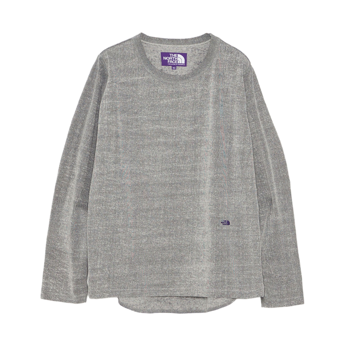 (W) 노스페이스 퍼플라벨 마운틴 필드 롱슬리브 티셔츠 믹스 그레이((W) The North Face Purple Label Mountain Field Long Sleeve T-Shirt Mix Gray) - 1