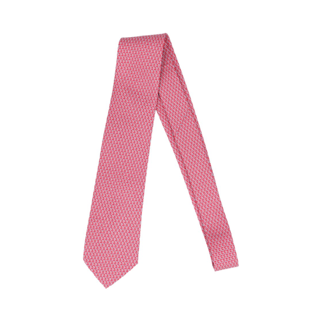 페라가모 간치니 프린트 실크 타이 레드(Ferragamo Gancini Print Silk Tie Red) - 2