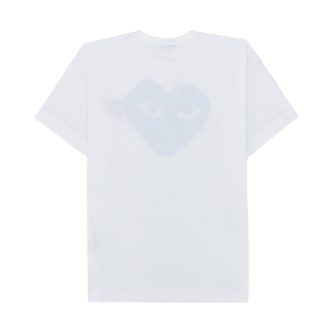 플레이 꼼데가르송 레드 하트 프린트 블루 하트 티셔츠 화이트(Play Comme des Garcons Red Heart Printed Blue Heart T-Shirt White) - 2