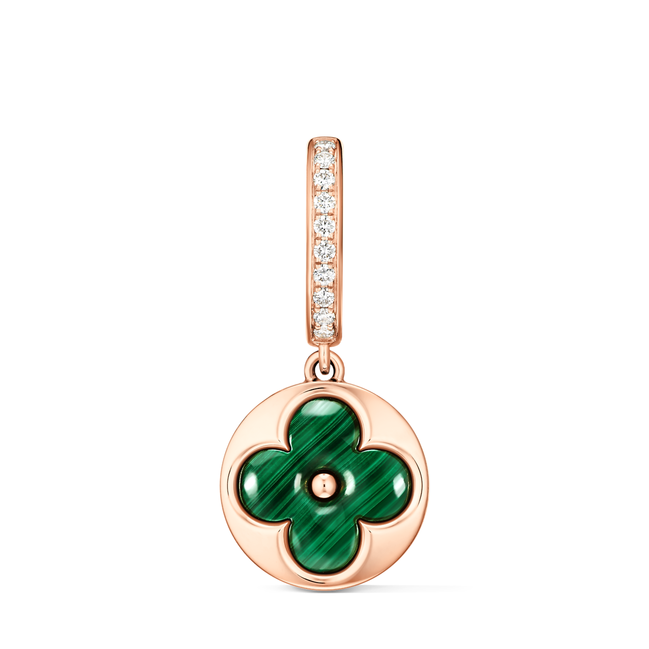 Q16907 (W) Louis Vuitton Color Blossom BB Sun Sleeper Pink Gold Malachite Diamond