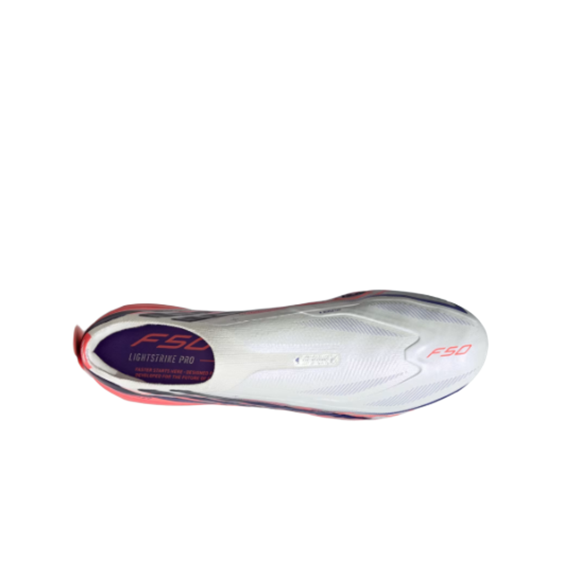 아디다스 F50 하이퍼패스트 엘리트 레이스리스 AG 클라우드 화이트 솔라 퍼플(Adidas F50 Hyperfast Elite Laceless AG Cloud White Solar Purple) - 2