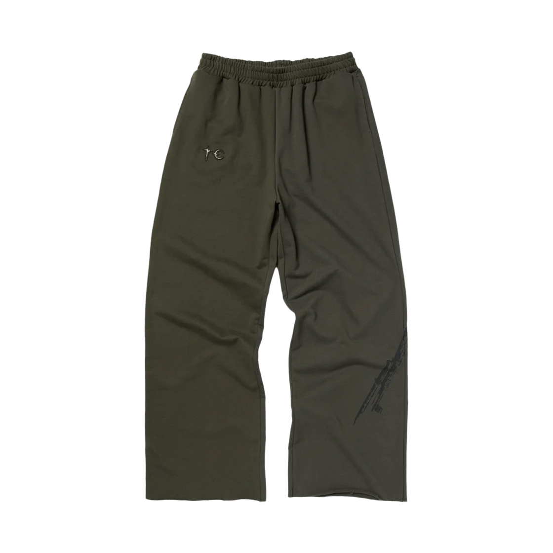 떠그 클럽 x 배틀그라운드 익스클루시브 TC 팬 스웨트팬츠 카키(Thug Club x PUBG Exclusive TC Pan Sweatpants Khaki) - 2