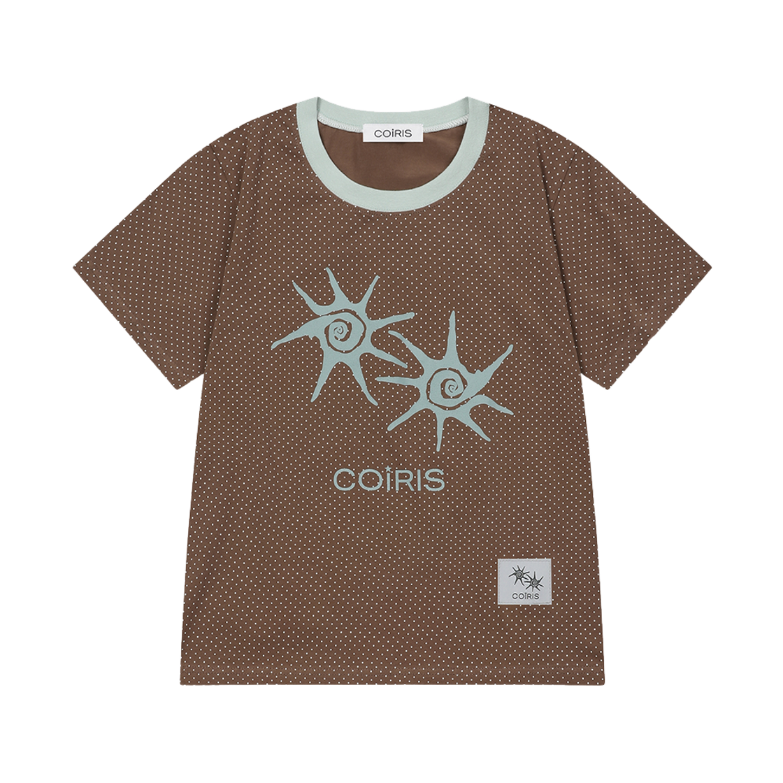 C-P00000IH Coiris Soluna Dot Half T Brown