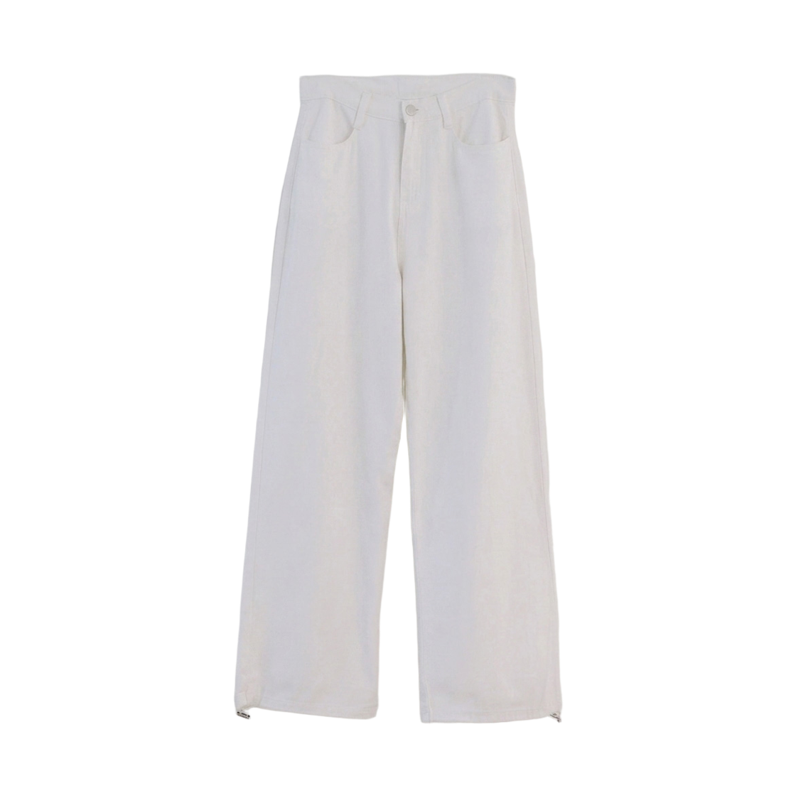 GW3556-아이보리 GCLIP Two Way Wide Cotton Pants & String Jogger Cotton Pants Ivory