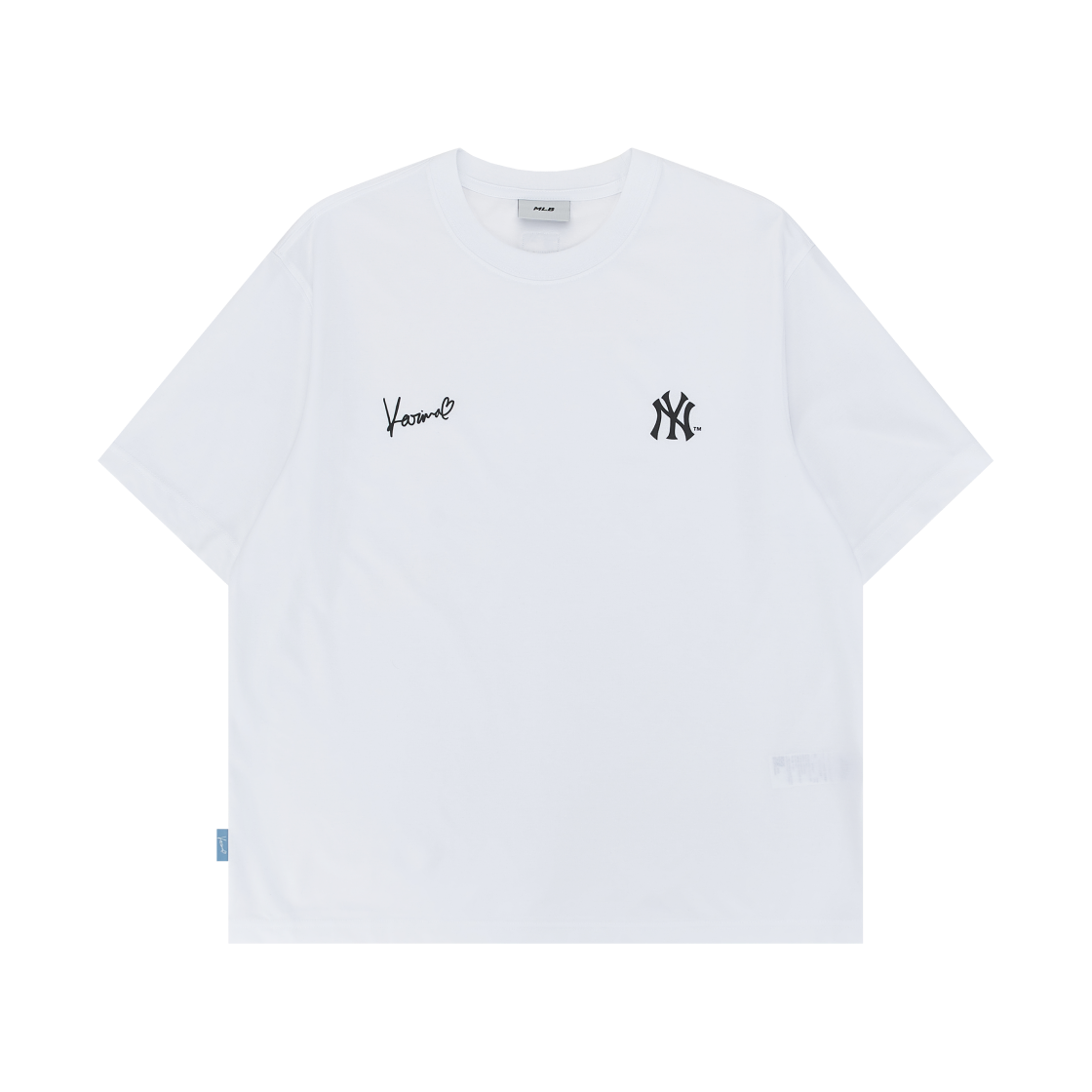 MLB x 카리나 세미오버핏 반팔 티셔츠 화이트(MLB x Karina Semi Over Fit T-Shirt White)