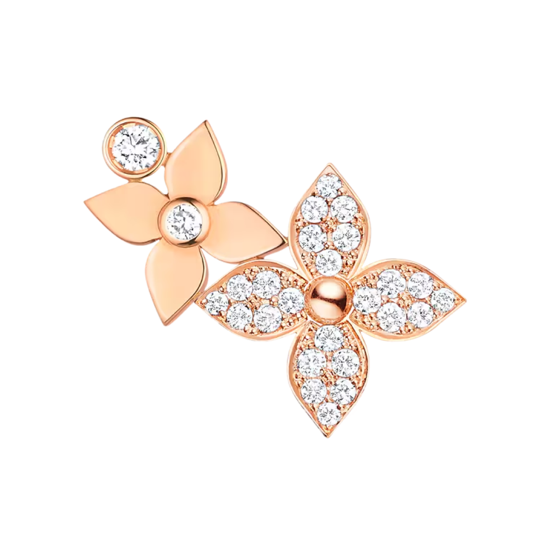 Q96946 (W) Louis Vuitton Idylle Blossom Right Earring Per Unit 18K Pink Gold Diamond