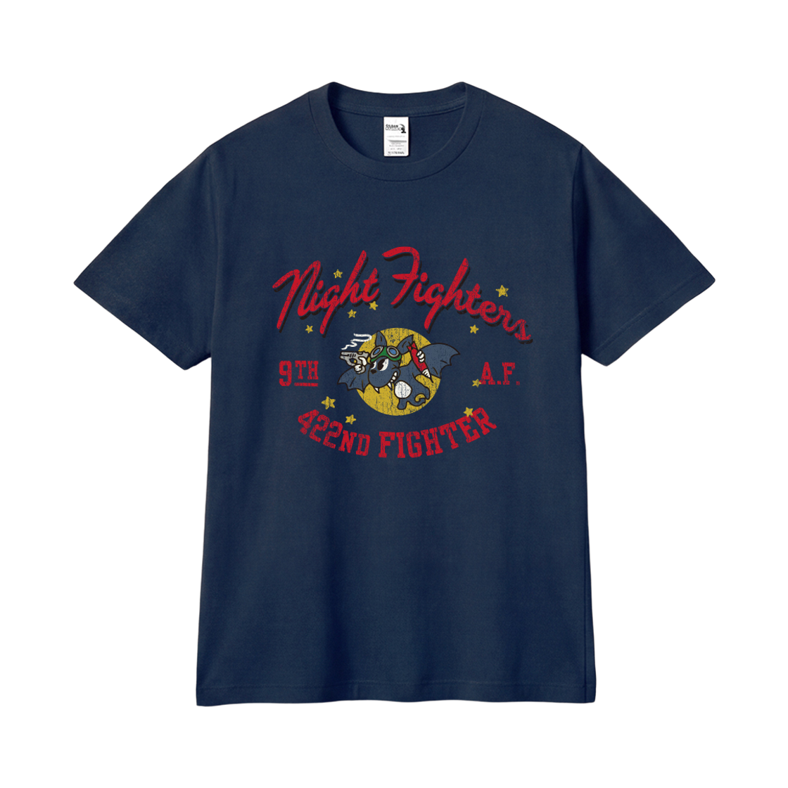 길단 x 빈티지컬렉션 나이트배트 티셔츠 네이비(GILDAN x Vintage Collection NIGHT BAT T-Shirt Navy)
