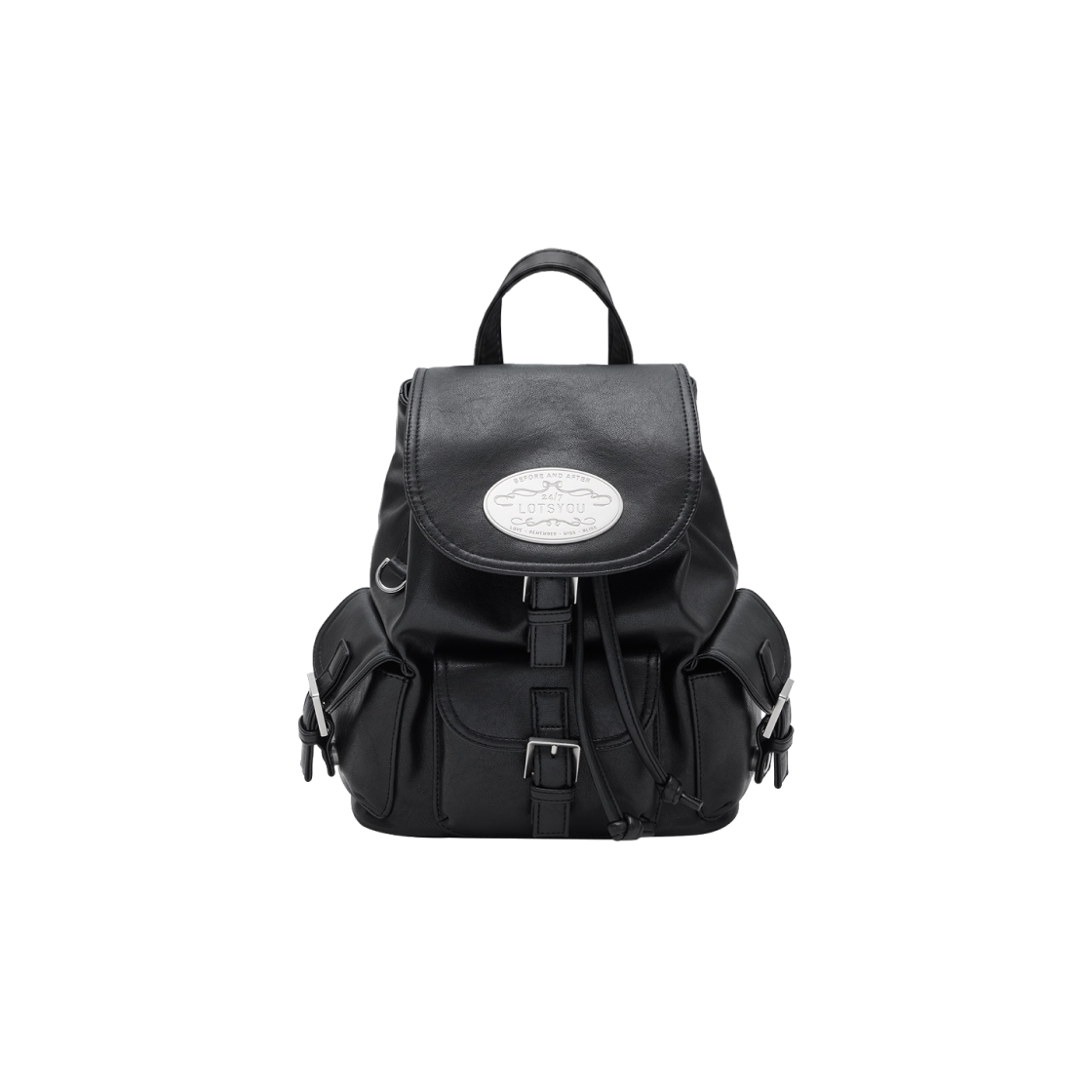 LOTS5BAW553OBK LOTS YOU Nostalgia Non Twinkle Backpack Black