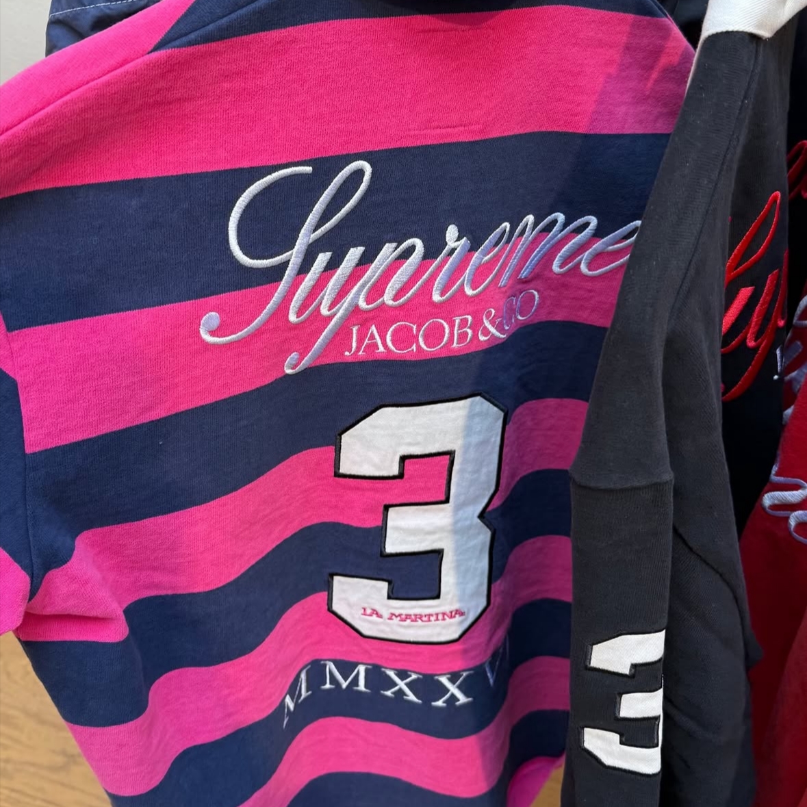 Supreme x La Martina x Jacob & Co Rugby Stripe - 26SS 착용 스타일 - 2