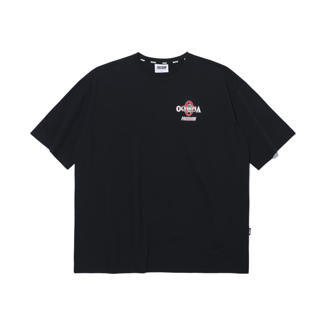 프리덤 올림피아 에센셜 오버핏 티셔츠 블랙(FREEDOM Olympia Essential Overfit T-Shirt Black)