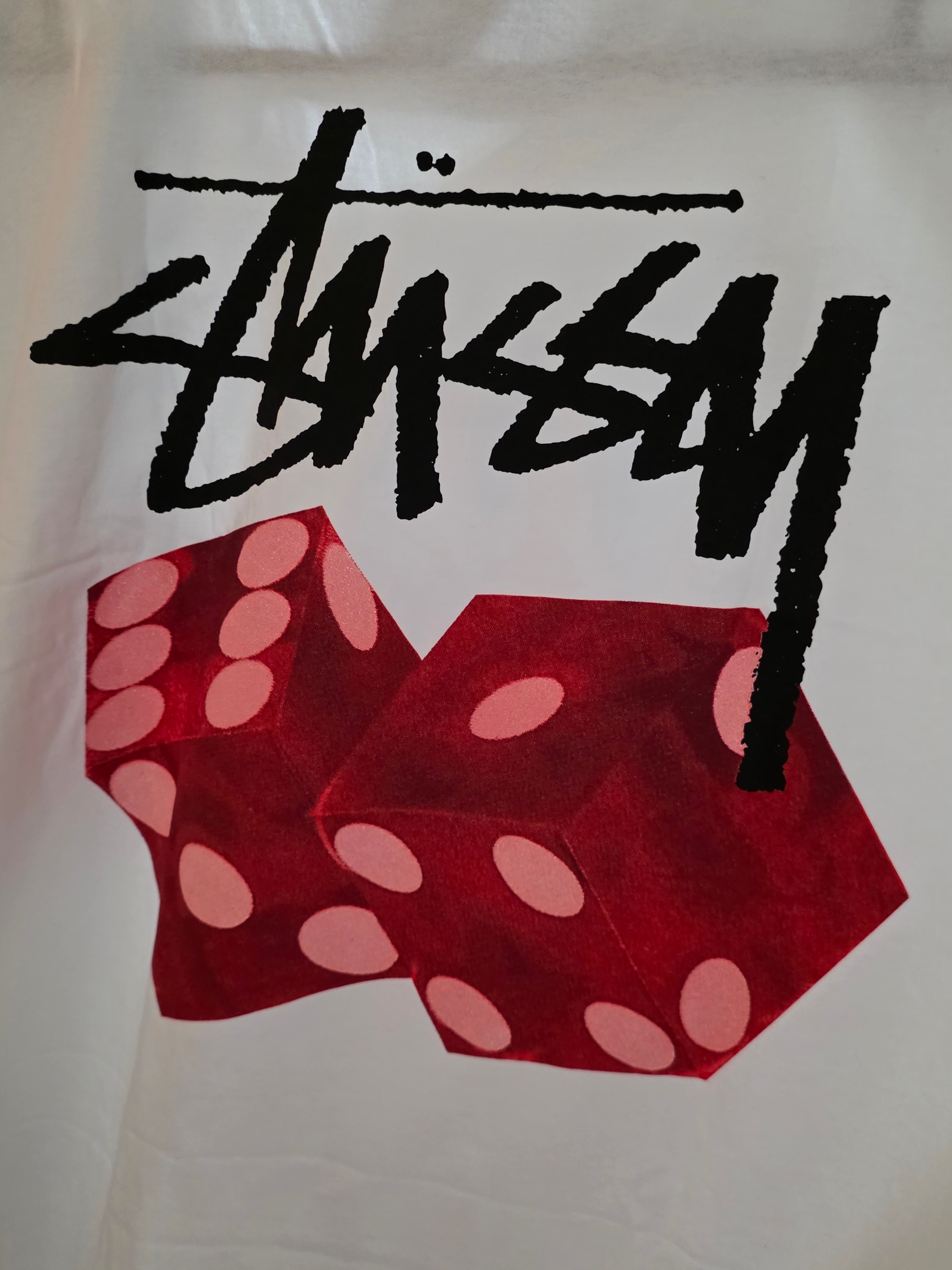 Stussy Diced Out T-Shirt White 착용 스타일