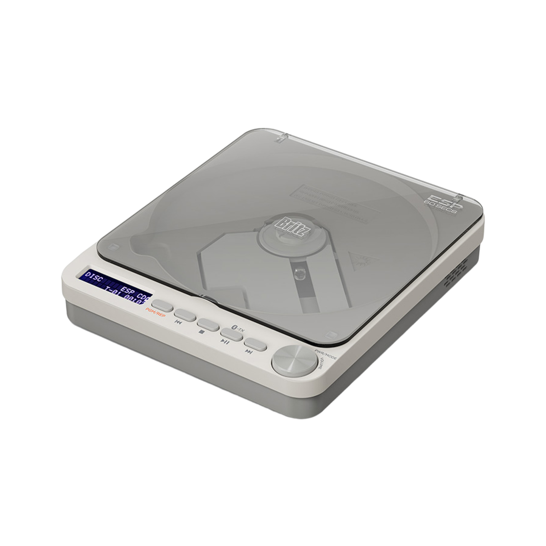 브리츠 BZ-Apack3000 블루투스 CD 플레이어 휴대용 포터블 플레이어 MP3 WMA USB-C 충전(Britz BZ-Apack3000 Portable Bluetooth CD Player, MP3/WMA Playback, USB Type-C Charging) - 4
