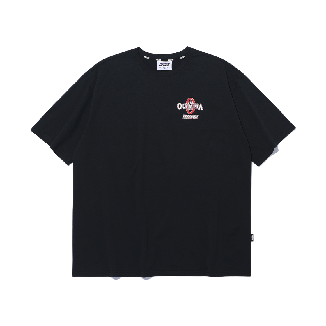 프리덤 올림피아 에센셜 세미오버핏 티셔츠 블랙(FREEDOM Olympia Essential Semi-Overfit T-Shirt Black)