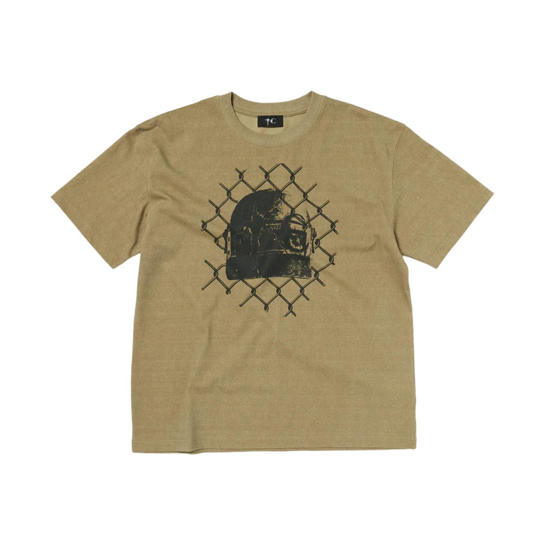 떠그 클럽 x 배틀그라운드 익스클루시브 TC 삼뚝 티셔츠 베이지(Thug Club x PUBG Exclusive TC Samtuk T-Shirt Beige)