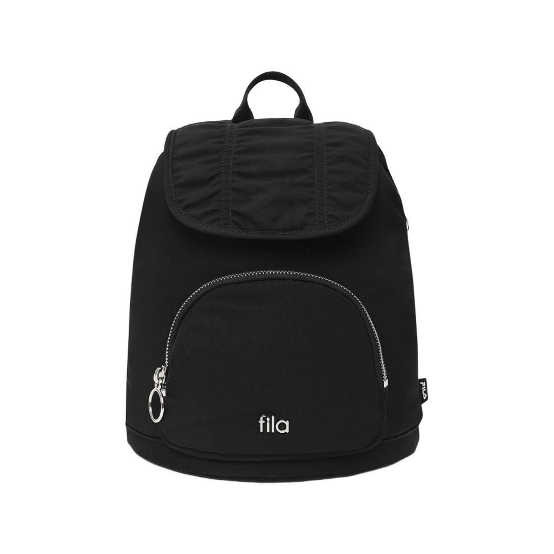 [6% 적립] 휠라 나일론 셔링 미니 백팩 블랙([6% 적립] FILA Nylon Shirring Mini Backpack Black) - 1