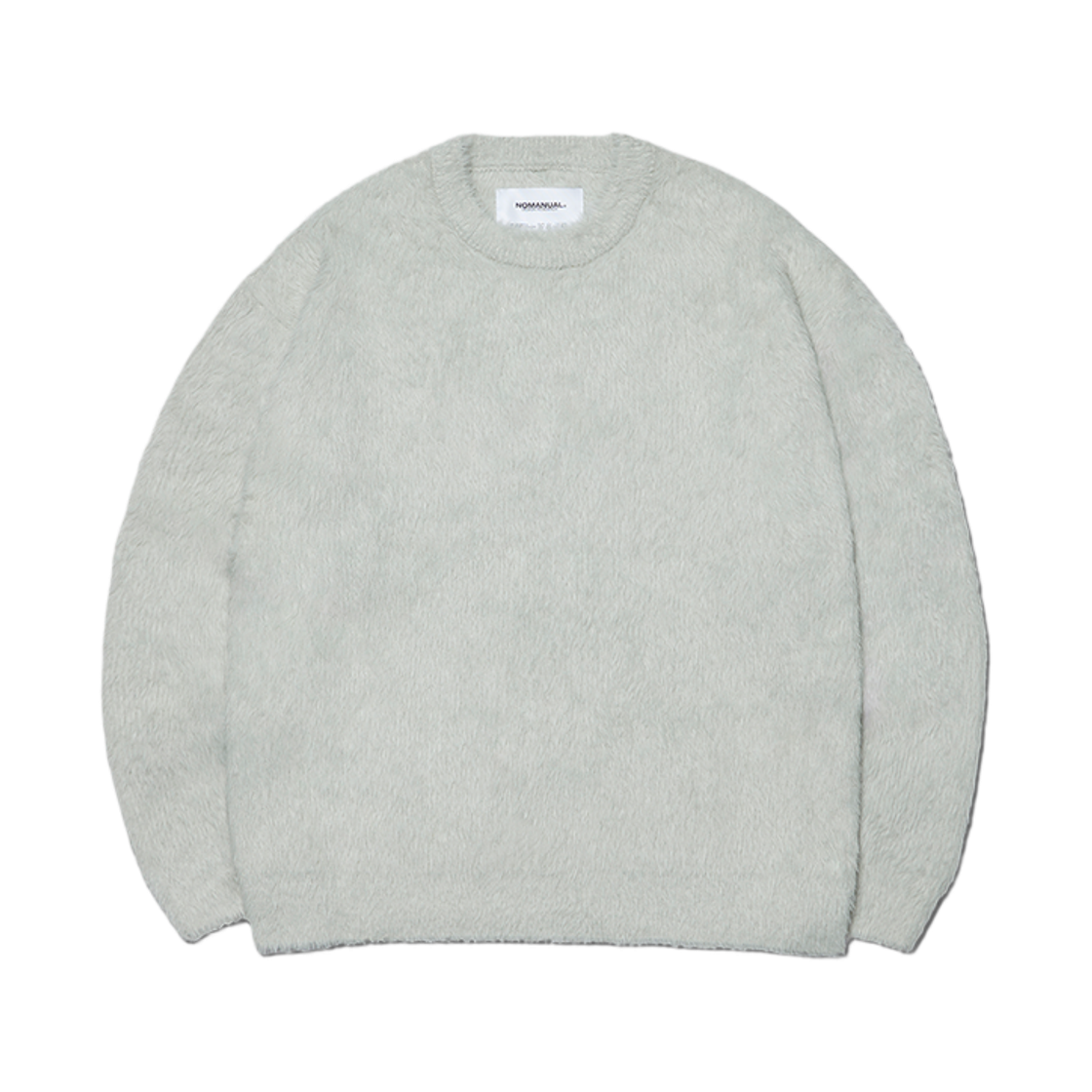 NMWF52KT12SFM NOMANUAL Fuzz Hairy Knit Seafoam