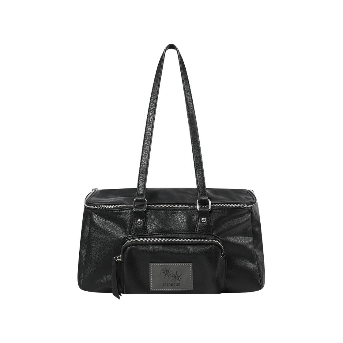 C-P00000JC Coiris Evo Square Zip Shoulder Bag Black