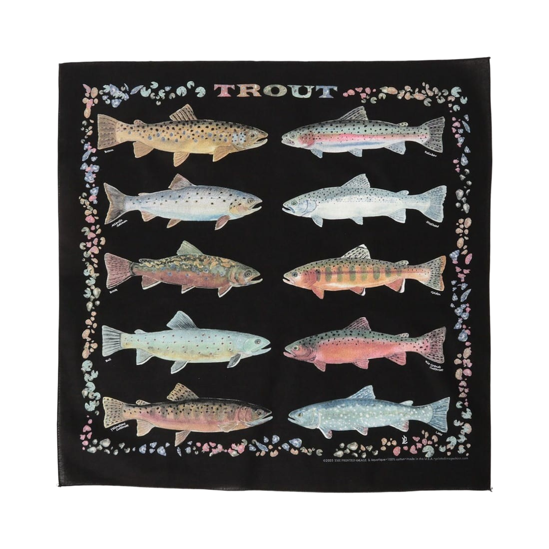 33-73-0187-965 bPr Beams The Printed Image Bandana Trout