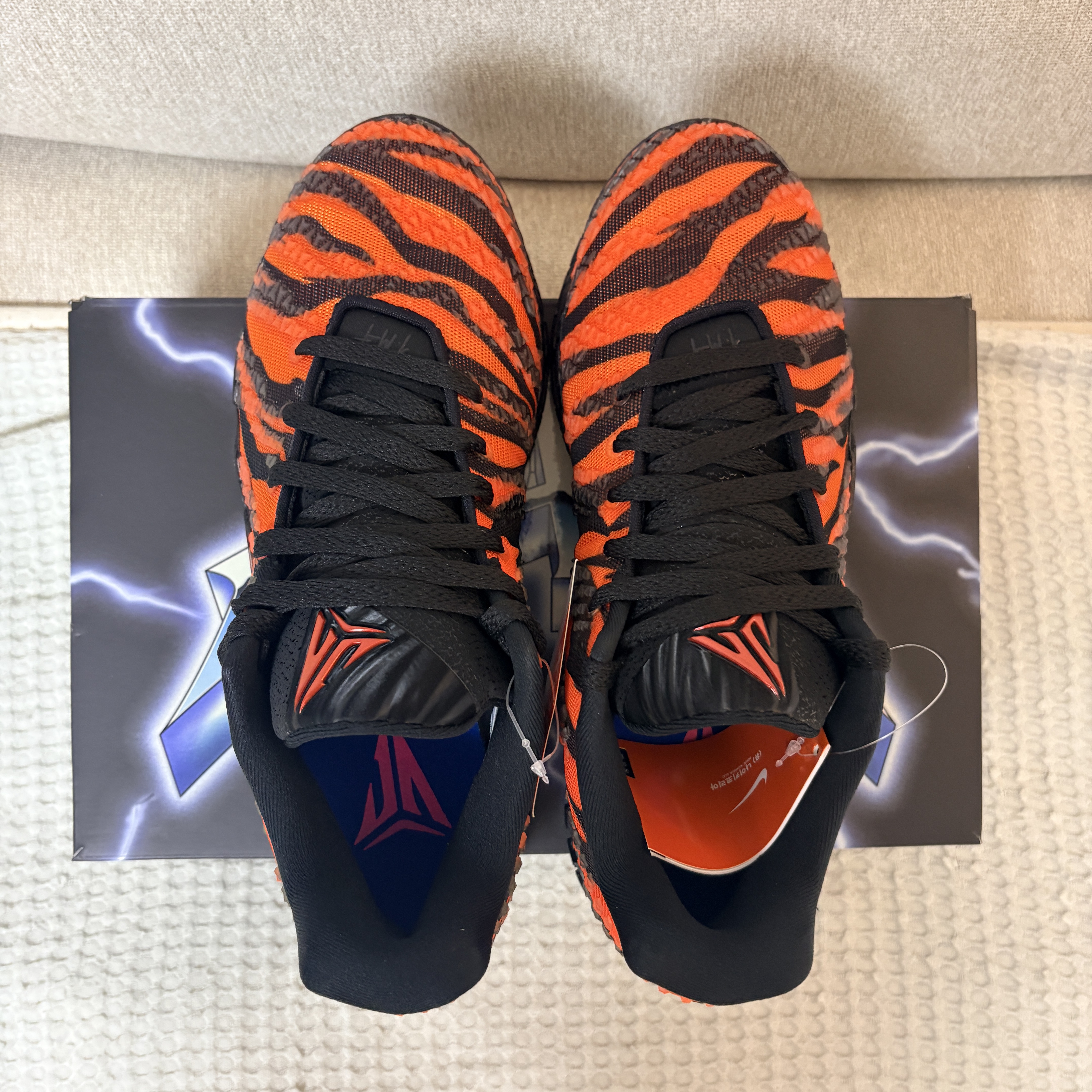 Nike Ja 3 EP Safety Orange Black 착용 스타일 - 6