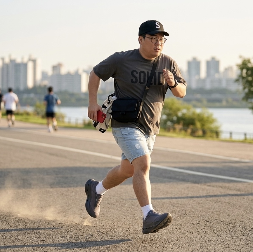 On Running x Post Archive Faction (Paf) Cloudboom Volt Ember Pebble 착용 스타일