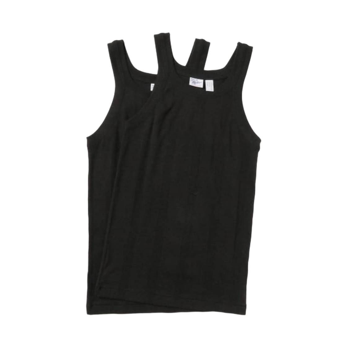 인터내셔널 갤러리 빔즈 x 로버트 피 밀러 솔리드 탱크 탑 블랙 (2개입)(International Gallery Beams x Robert P. Miller Solid Tank Top Black (2 Pack))