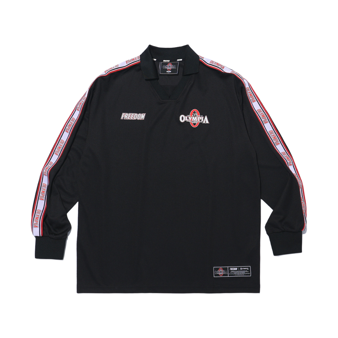 OY26SMLS0130BK FREEDOM Olympia Lettering Football Long Sleeve Black