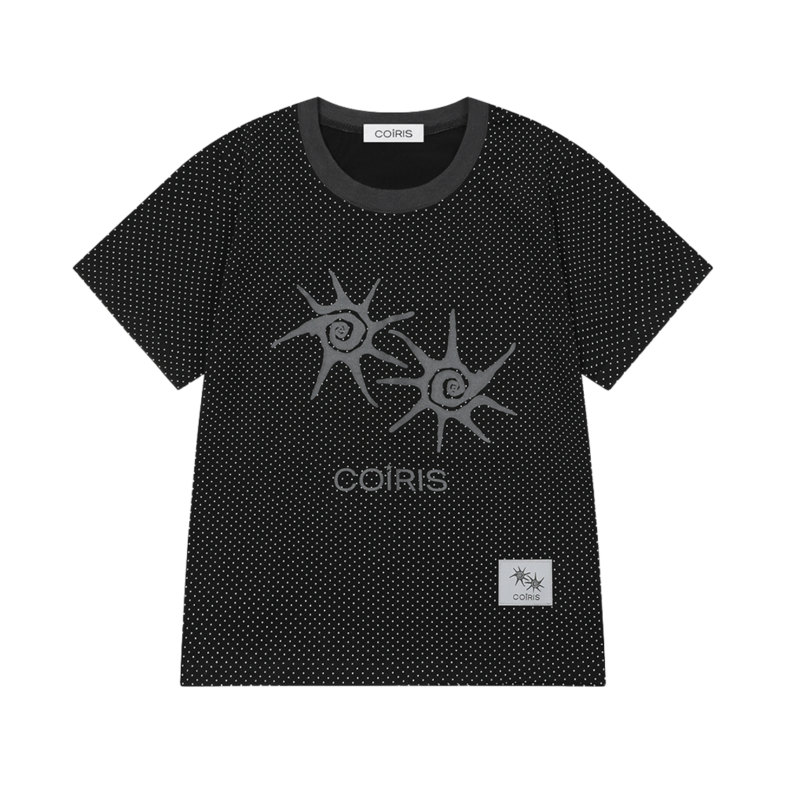 C-P00000IH Coiris Soluna Dot Half T Black
