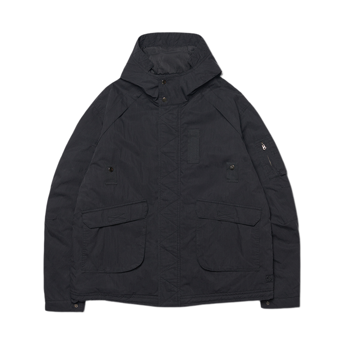 NMWF52JP02BLK NOMANUAL Hooded Flight Jumper Black