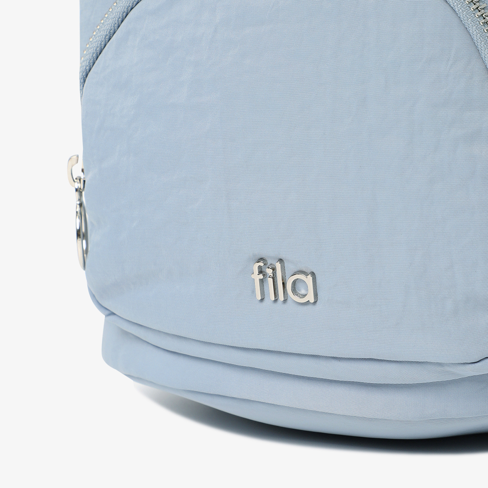 [6% 적립] 휠라 나일론 셔링 미니 백팩 라이트블루([6% 적립] FILA Nylon Shirring Mini Backpack Light Blue) - 5