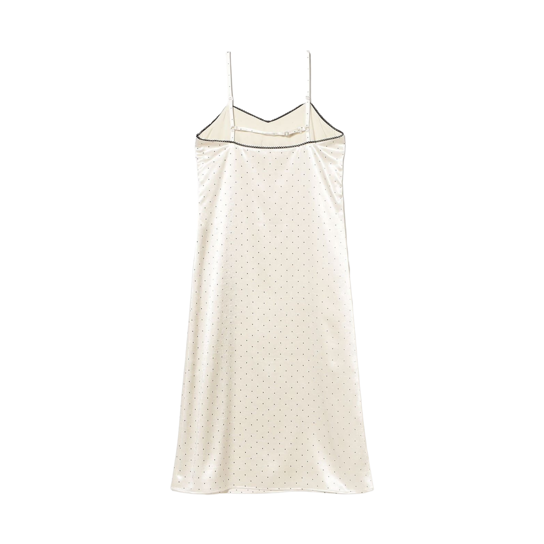 (W) 레이 빔즈 사틴 도트 캐미솔 드레스 오프 화이트((W) Ray Beams Satin Dot Camisole Dress Off White) - 2