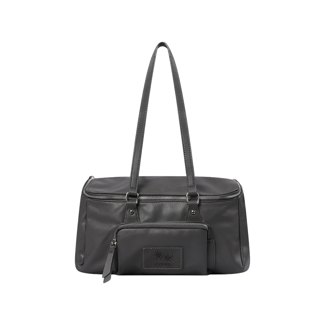 C-P00000JC Coiris Evo Square Zip Shoulder Bag Charcoal