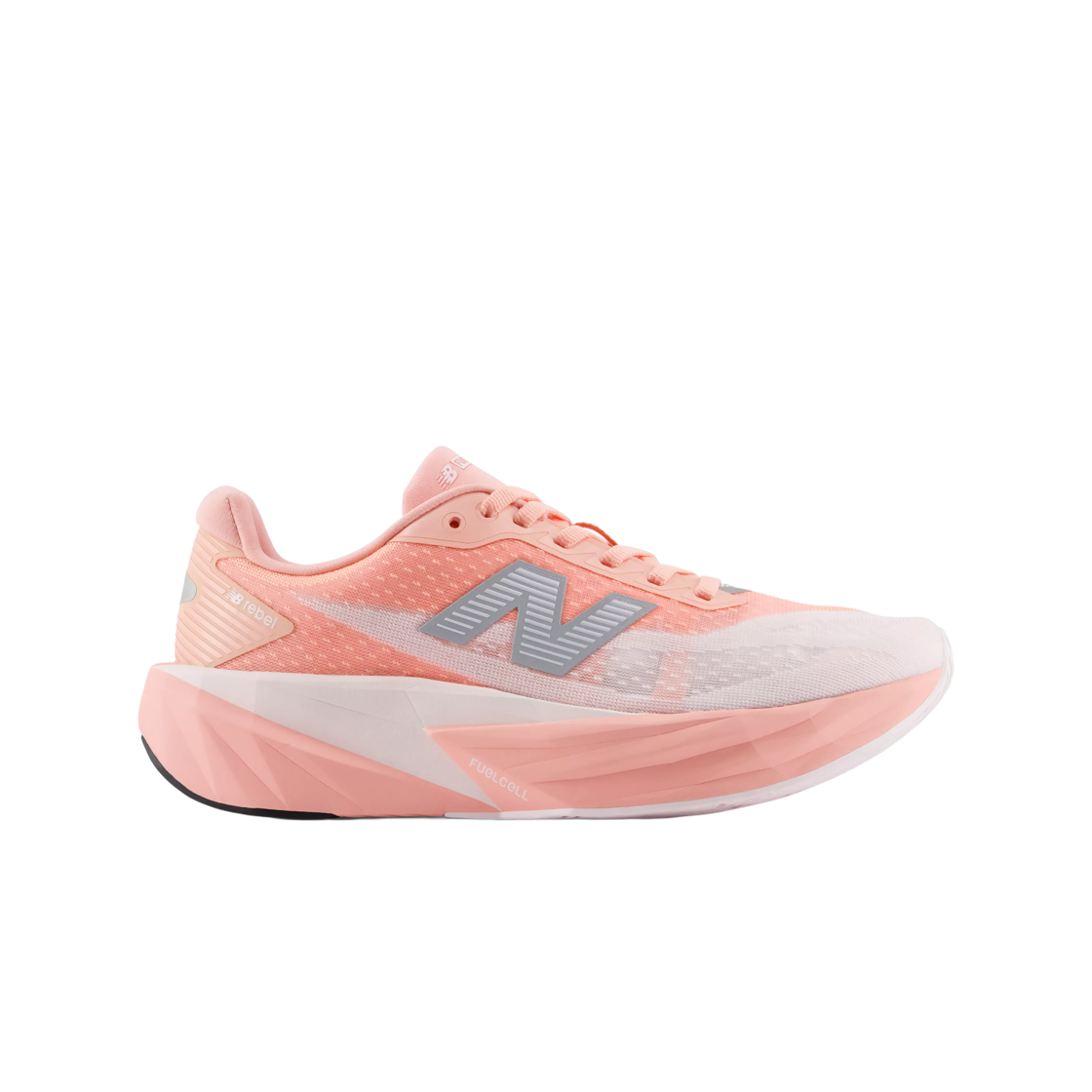 WFCX49I (W) New Balance FuelCell Rebel v5 Pink Lemonade Pink Salt - D Wide