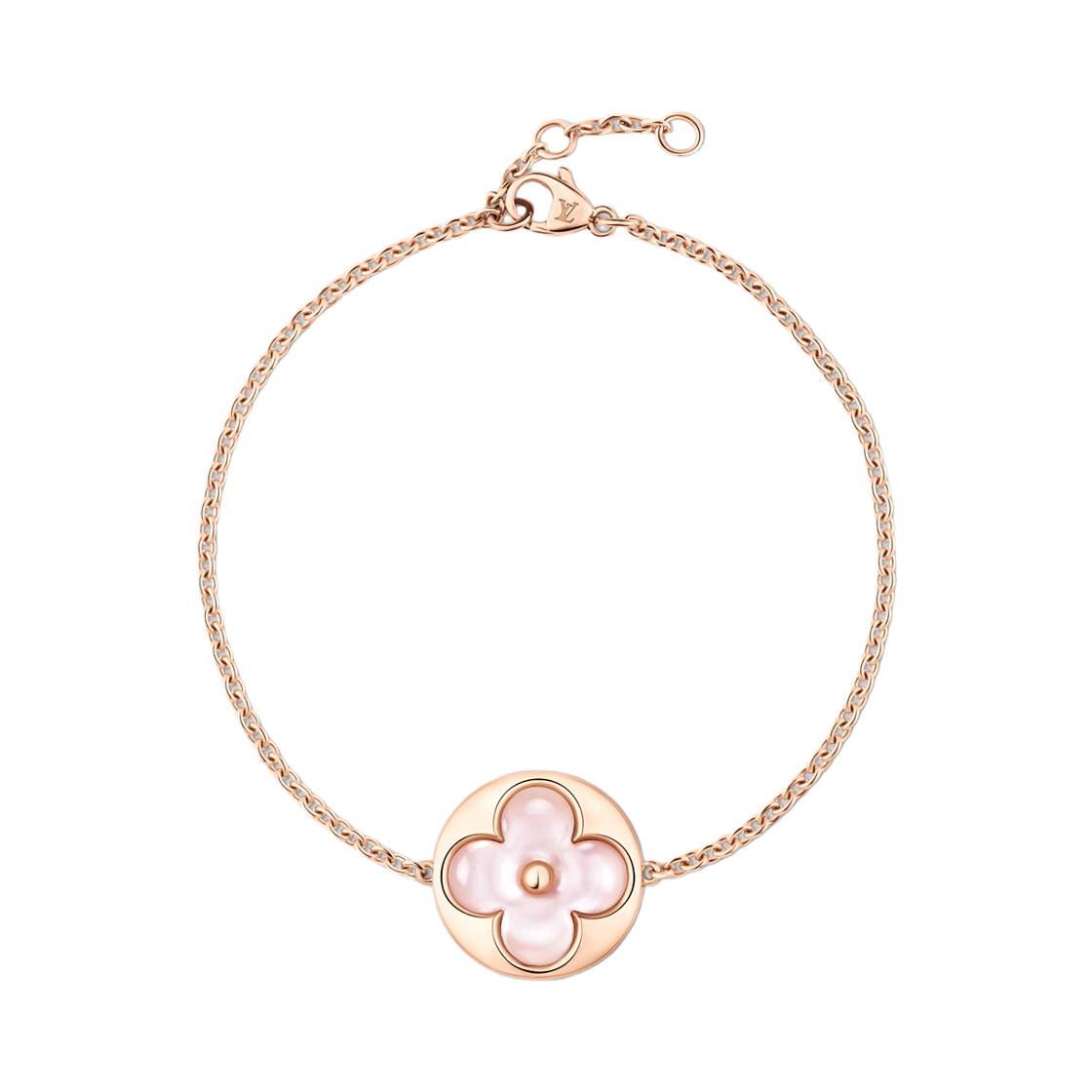 QA5310 (W) Louis Vuitton Color Blossom M Sun Bracelet Pink Gold Pink Mother of Pearl