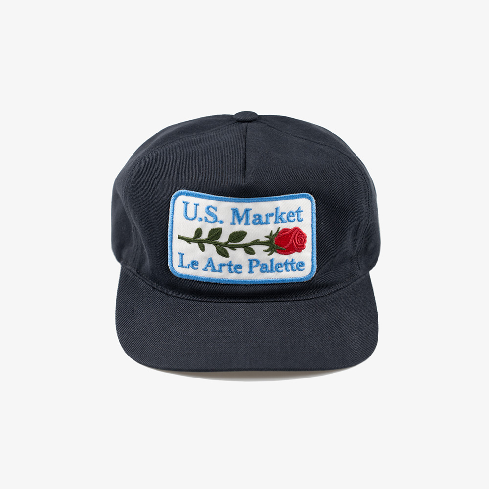 언스테디마켓 로즈 패치 캡 다크네이비(UnsteadyMarket Rose Patch Cap_Dark Navy) - 4
