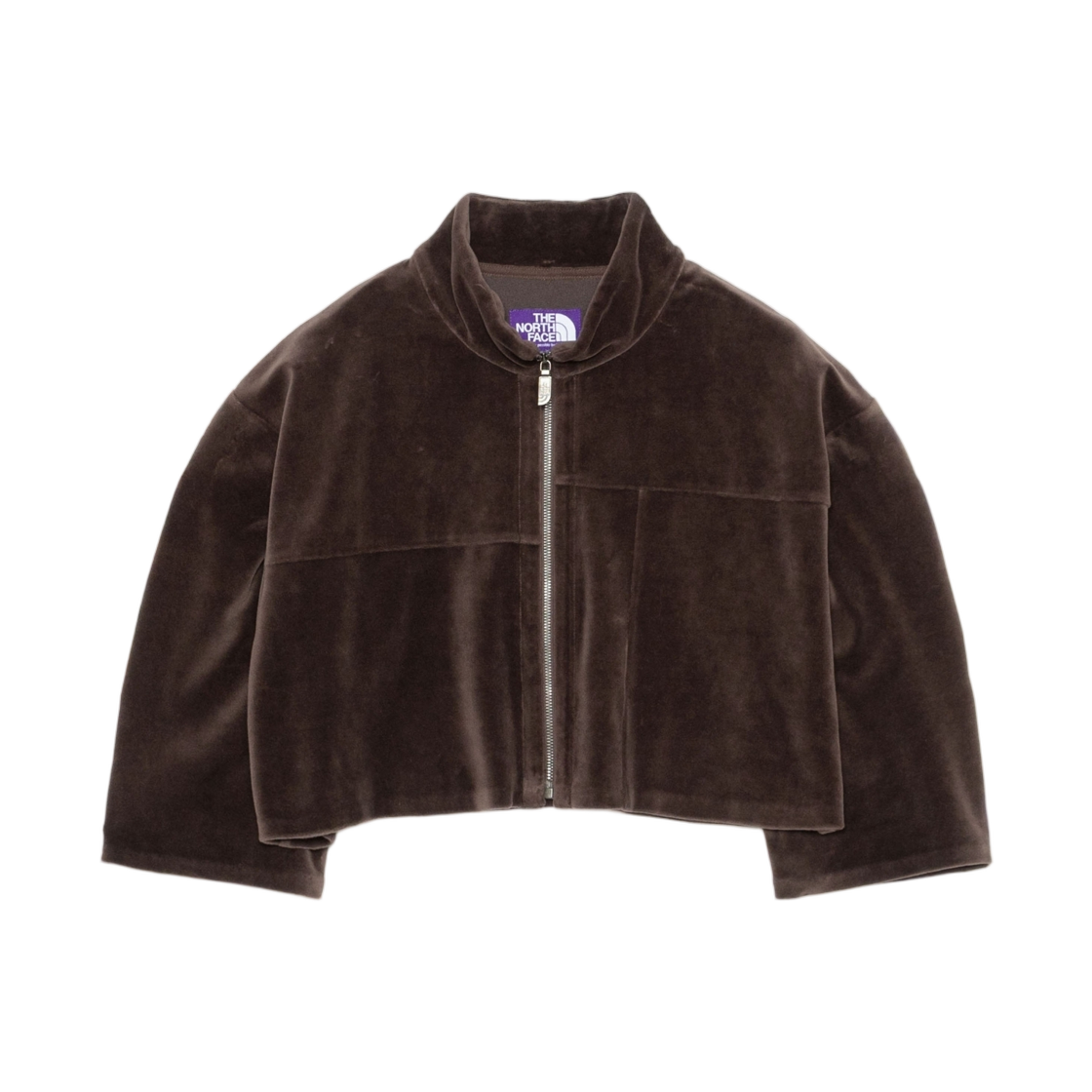 (W) 노스페이스 퍼플라벨 필드 벨루어 크롭 자켓 브라운((W) The North Face Purple Label Field Velour Cropped Jacket Brown) - 1