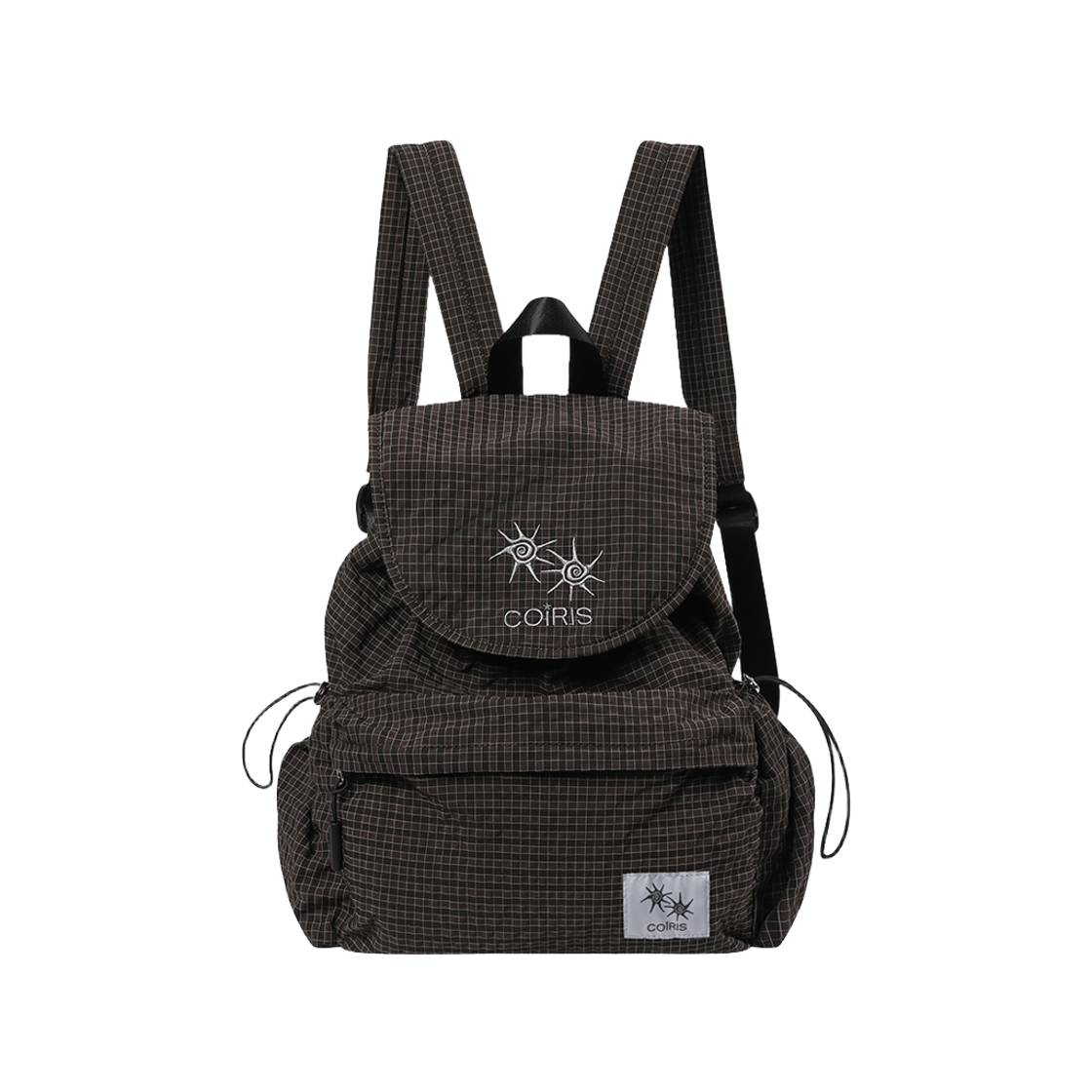 코이리스 벤튼 그리드 체크 미니 백팩 남녀공용 다크 브라운(Coiris Benton Grid Check Mini Back Pack Unisex Dark Brown) - 1