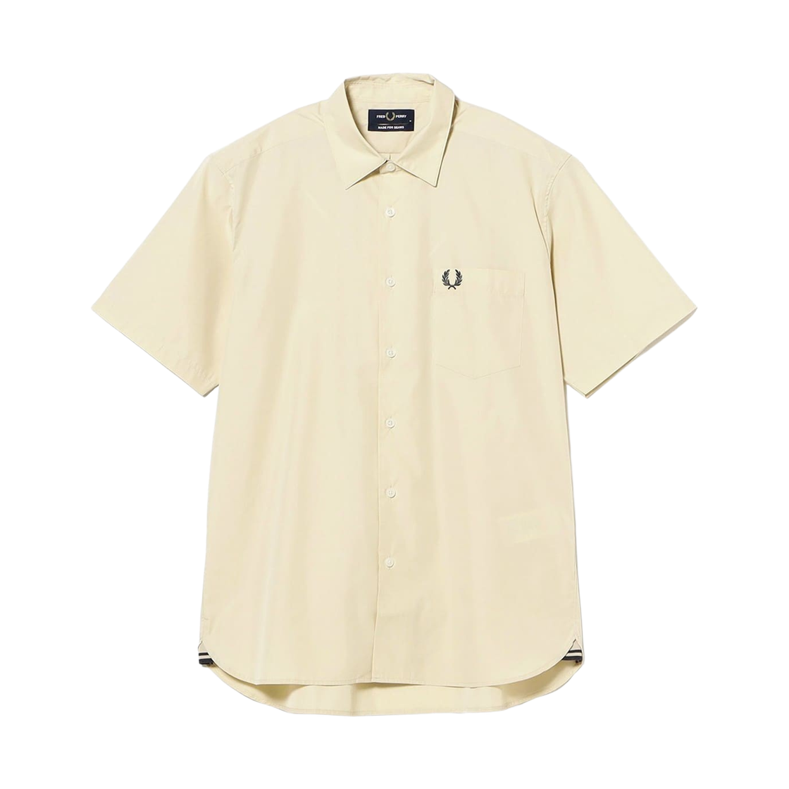 - Fred Perry x Beams Broad Short Sleeve Shirt Oatmeal