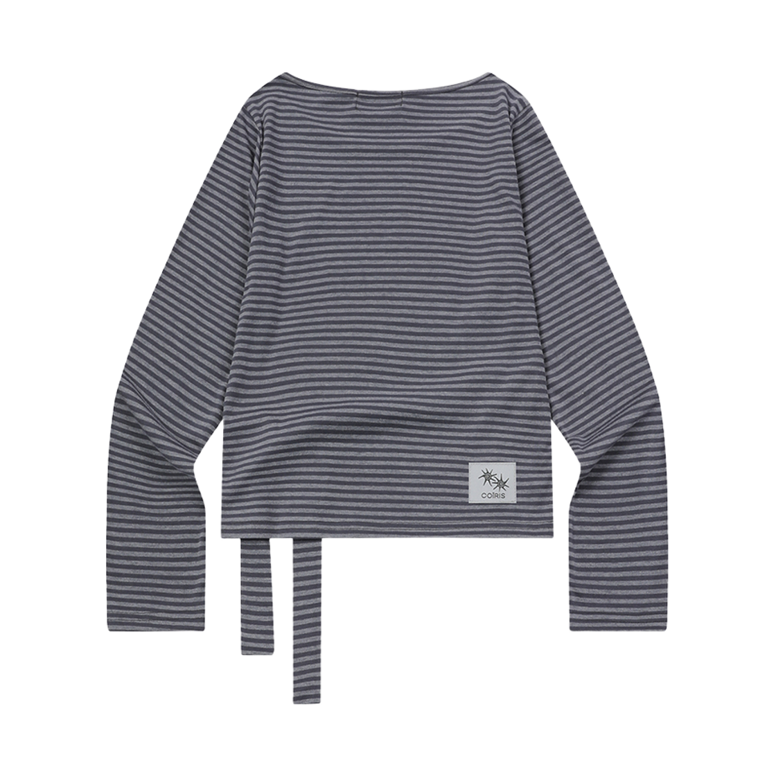 코이리스 라에트 스트랩 스트라이프 롱 슬리브 티 차콜(Coiris Raet Strap Stripe Long Sleeve T Charcoal) - 2