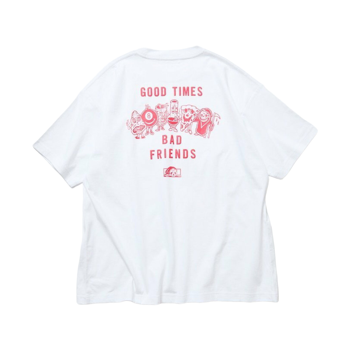프릭스 스토어 x 러킹 클래스 빈티지 프로세싱 프린티드 리미티드 에디션 티셔츠 화이트(Freak's Store x Lurking Class Vintage Processing Printed Limited Edition T-Shirt White)