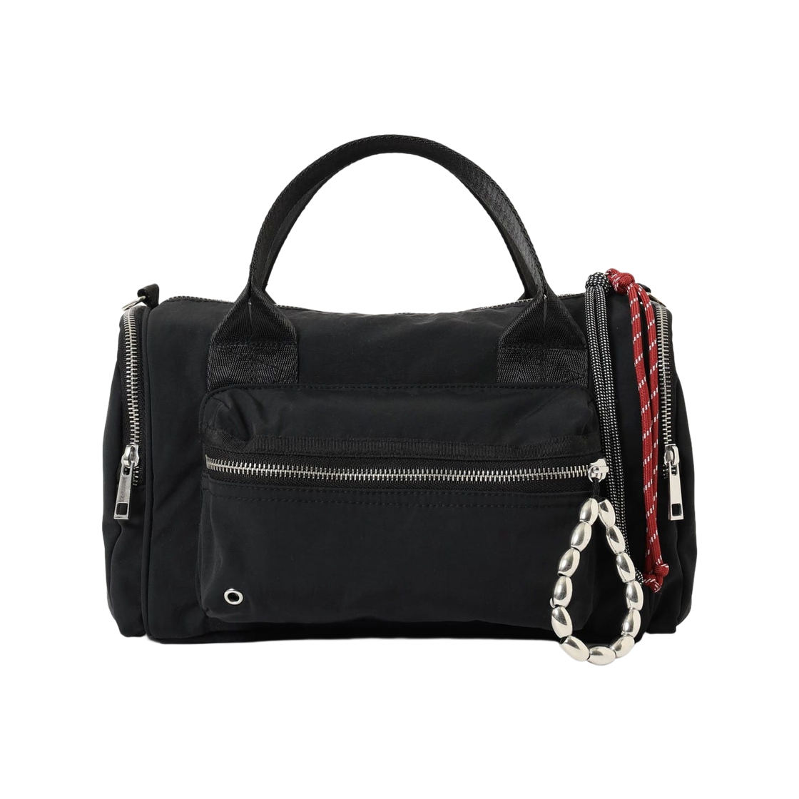 레이 빔즈 x 컨트롤 프리크 밀리터리 참 보스턴백 블랙(Ray Beams x Control Freak Military Charm Boston Bag Black)