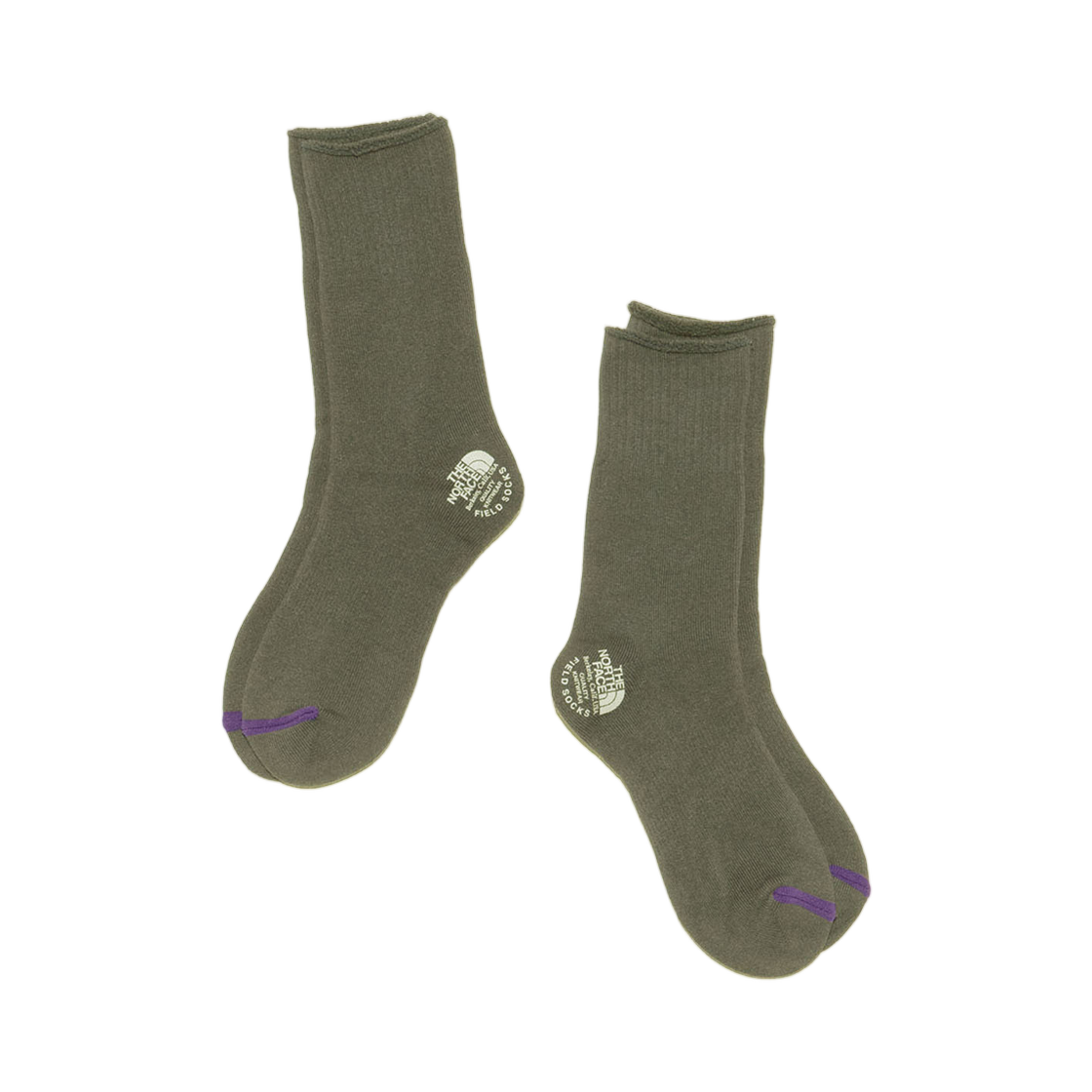 노스페이스 퍼플라벨 팩 필드 삭스 2P 올리브(The North Face Purple Label Pack Field Socks 2P Olive) - 1